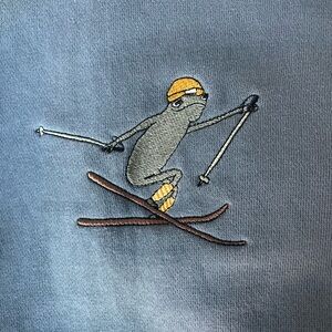 Blue Bison Apparel Ski Frog Hoodie